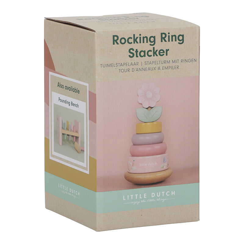 Little Dutch - Tuimelstapelaar hout roze - Fairy Garden