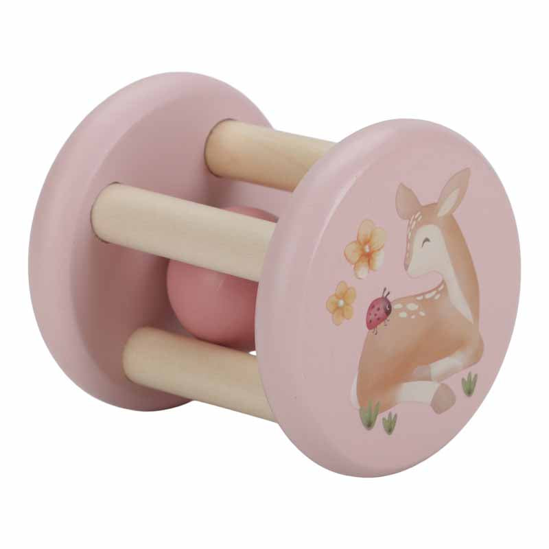 Little Dutch - Rammelaar roller hert roze - Fairy Garden