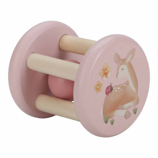 Little Dutch - Rammelaar roller hert roze - Fairy Garden