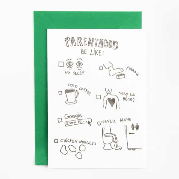 Studio Flash geboortekaart ‘Parenthood Be Like’