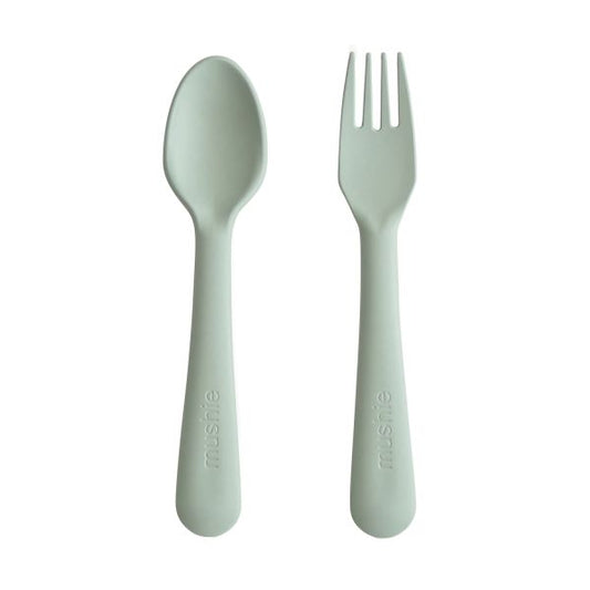 Mushie - Vork & Lepel - Sage