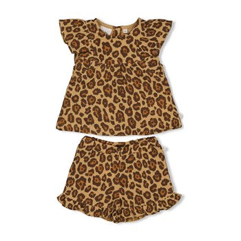 Feetje Top + short mousseline AOP - Summer Woven