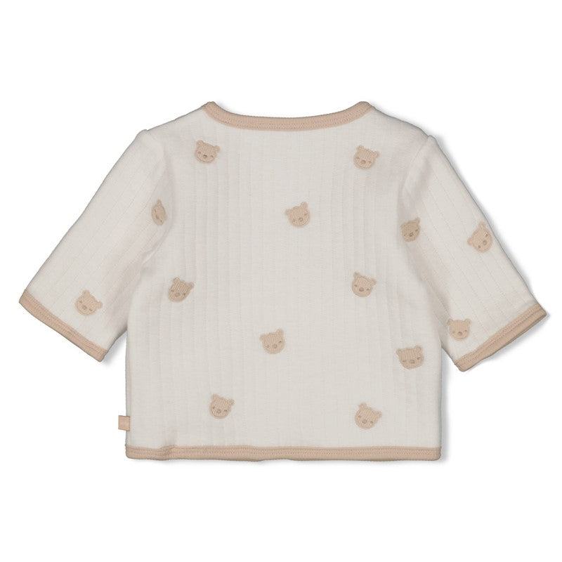 Feetje Omkeerbaar jasje AO embroidery - Honey Bear