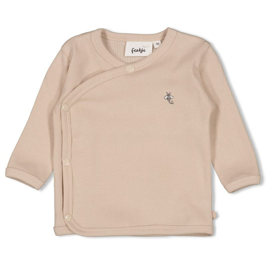 Feetj Overslagshirt rib - Honey Bear