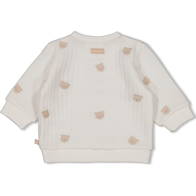 Feetje Sweater AO embroidery - Honey Bear