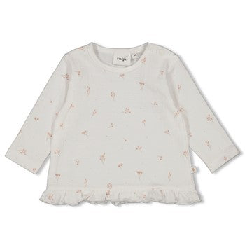 Feetje Longsleeve ruches crinkle AOP - Delicate Flower