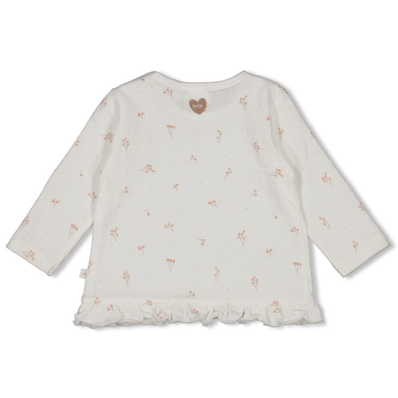 Feetje Longsleeve ruches crinkle AOP - Delicate Flower