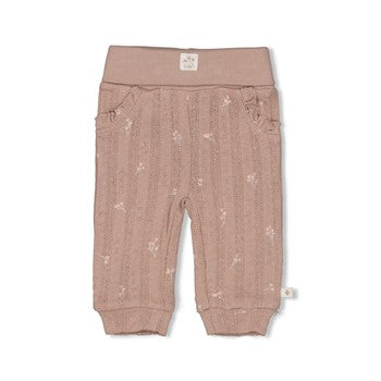Feetje Broek pointelle rib AOP - Delicate Flower