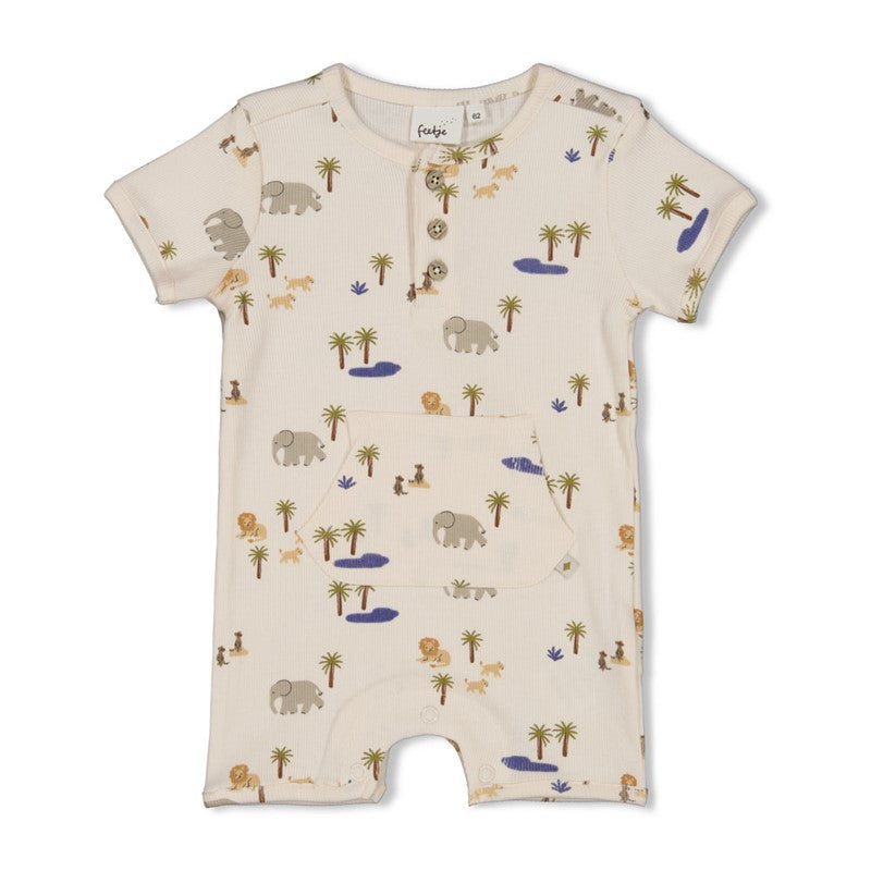 Feetje Kort pakje rib AOP - Safari Savage