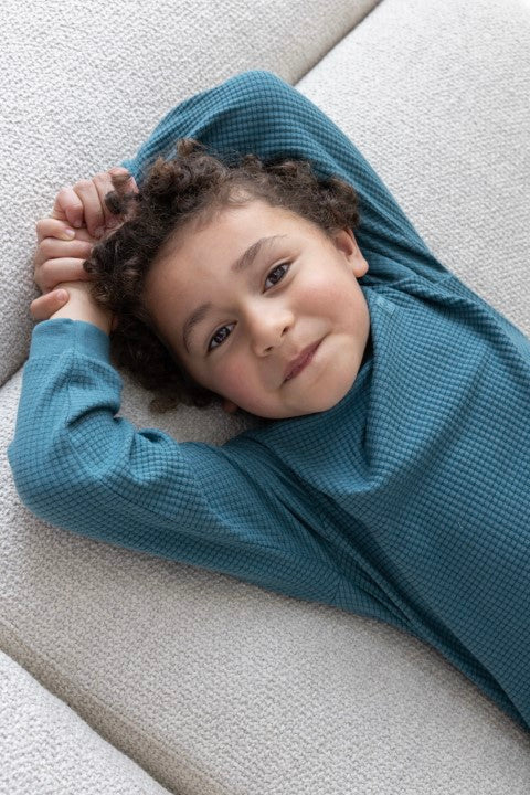 Feetje w24 Pyjama wafel - Autumn Special Petrol 305574 vanaf maat 140