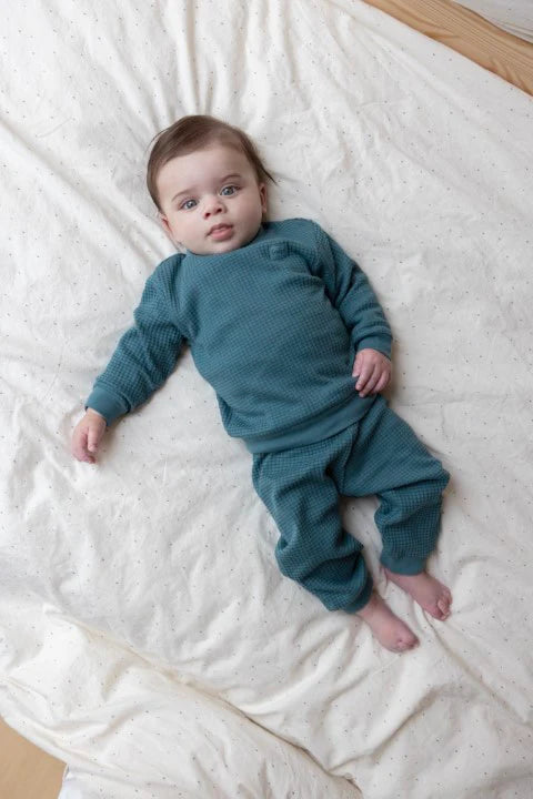 Feetje w24 Pyjama wafel - Autumn Special Petrol 305574 mini