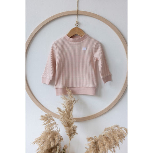 Feetje wafelpyjama oud roze