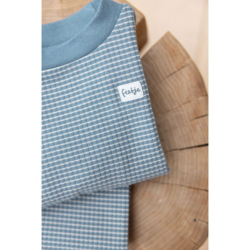 Feetje wafel pyjama ijs blauw
