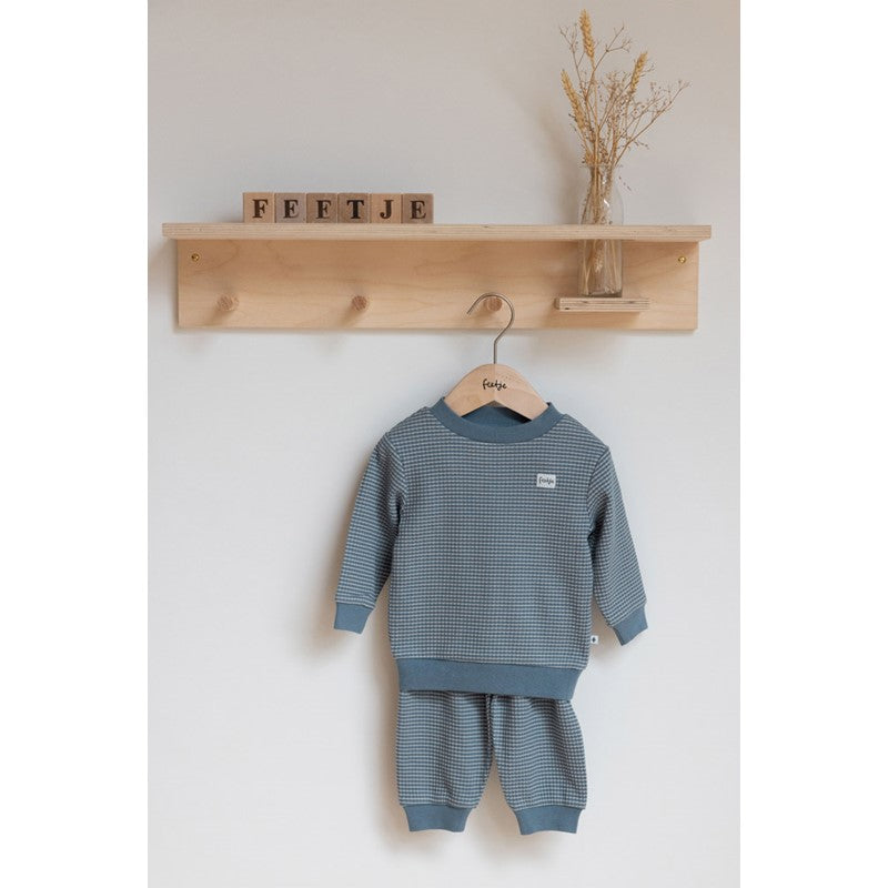 Feetje wafel pyjama ijs blauw