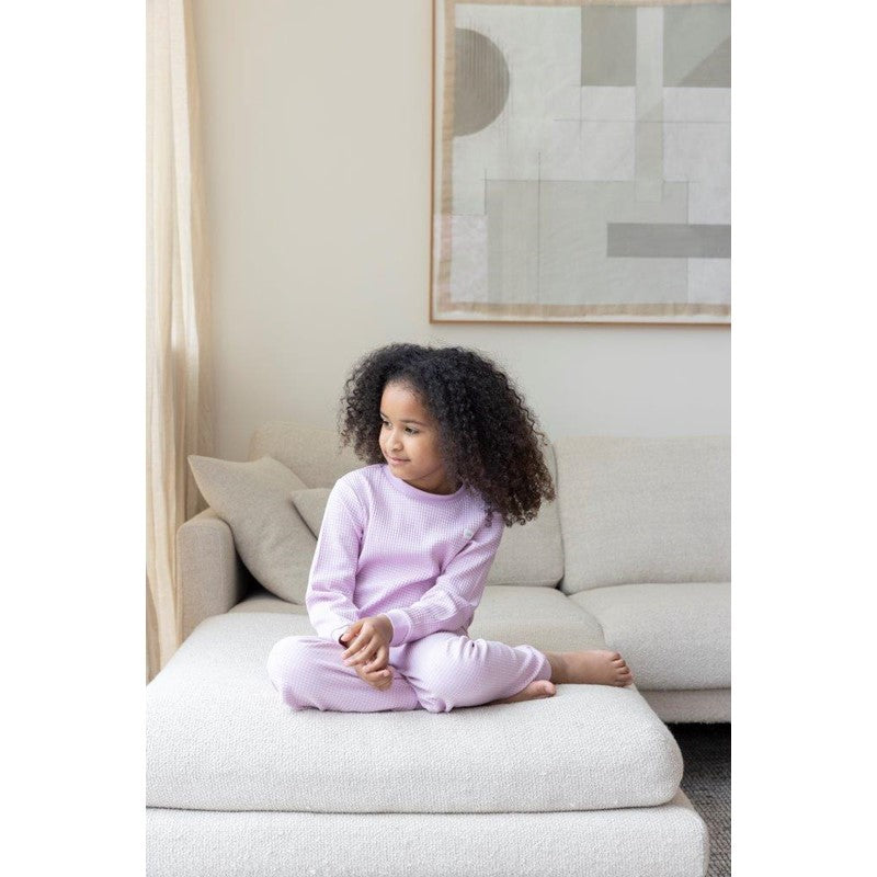 Feetje wafelpyjama lila - vanaf maat 92