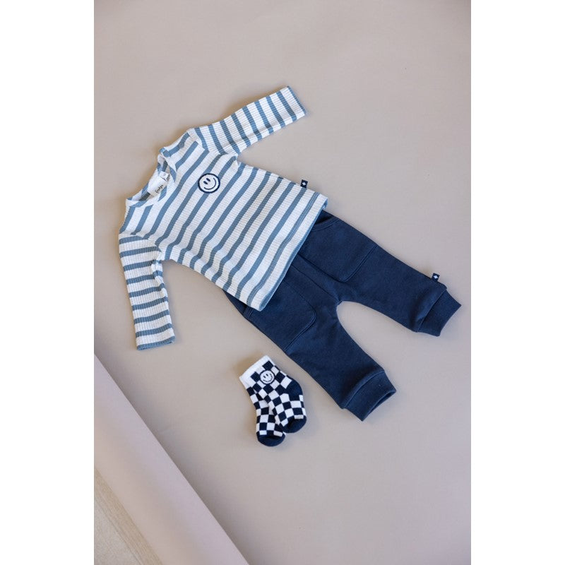 Feetje Longsleeve rib met streep - Let's Go!