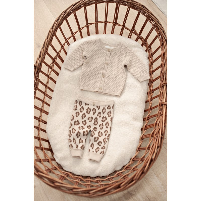 Feetje Broek gebreid AO - The Knits panterprint