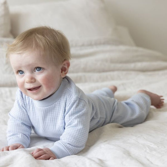 Feetje wafelpyjama babyblue