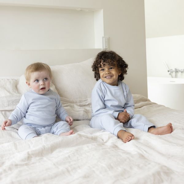 Feetje wafelpyjama babyblue