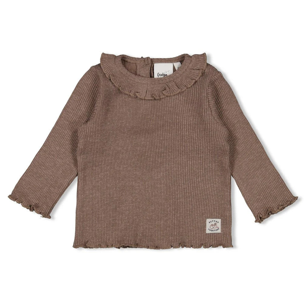 Feetje  longsleeve Better Together bruin