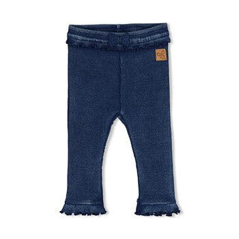 Feetje Legging rib - Winter Denims ruffle