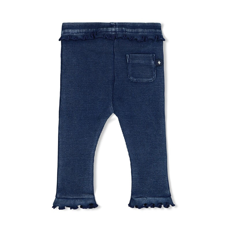Feetje Legging rib - Winter Denims ruffle