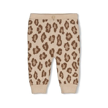 Feetje Broek gebreid AO - The Knits panterprint