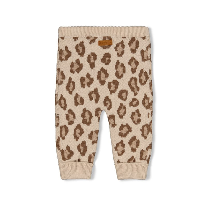 Feetje Broek gebreid AO - The Knits panterprint