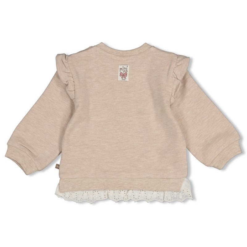 Feetje Sweater - Dress to Impress ruffle - panter
