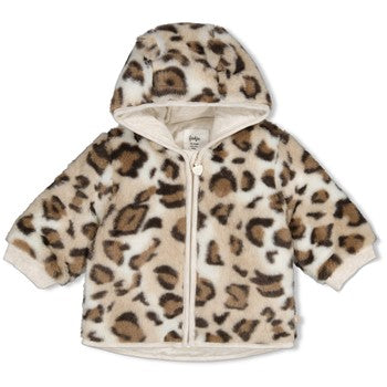 Feetje Fake fur jasje met capuchon - Dress to Impress - panter