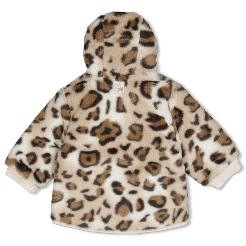 Feetje Fake fur jasje met capuchon - Dress to Impress - panter