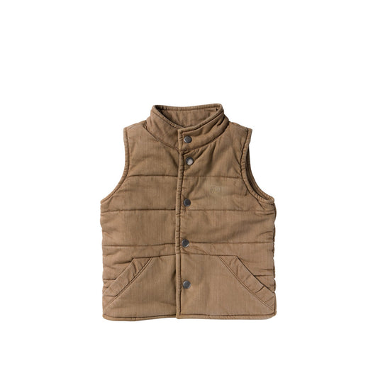 Your Wishes - Stretch Twill | Bodywarmer | Chai