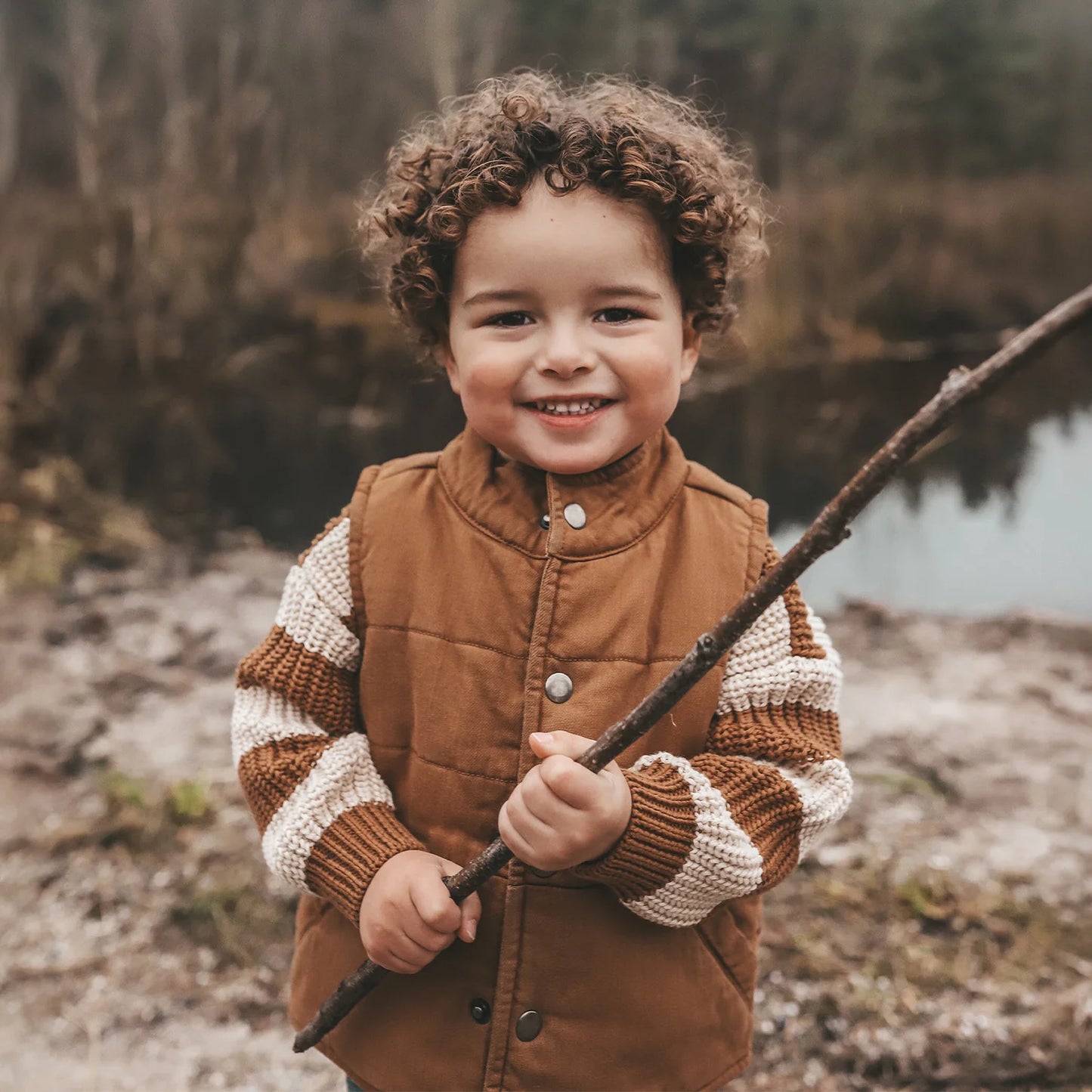 Your Wishes - Stretch Twill | Bodywarmer | Chai