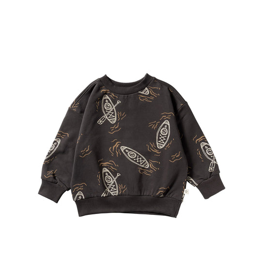Your Wishes - Canoe | Relaxed Sweater | Raven