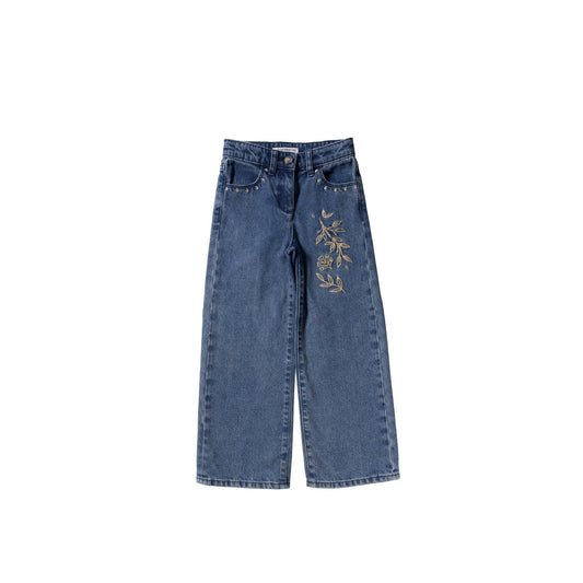 Your Wishes - Enthic Flower | Wide Leg Jeans | Medium Blue