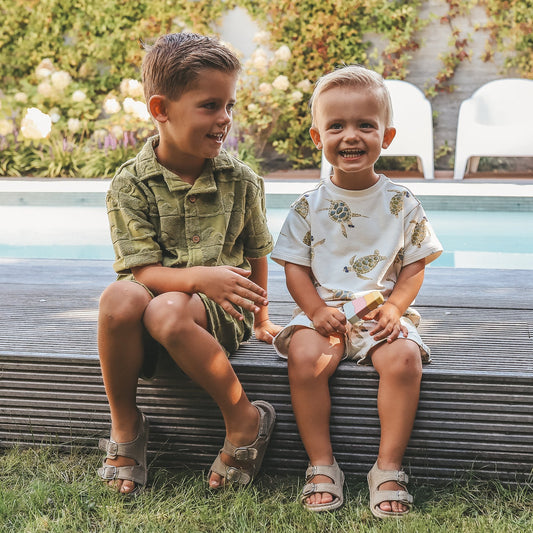 Your Wishes Cool Turtle | Relaxed Shorts | Antique White