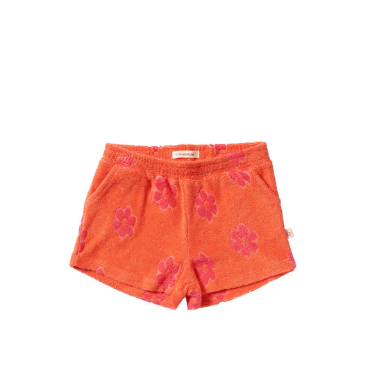 Your Wishes Flower Terry | Shorts | Coral