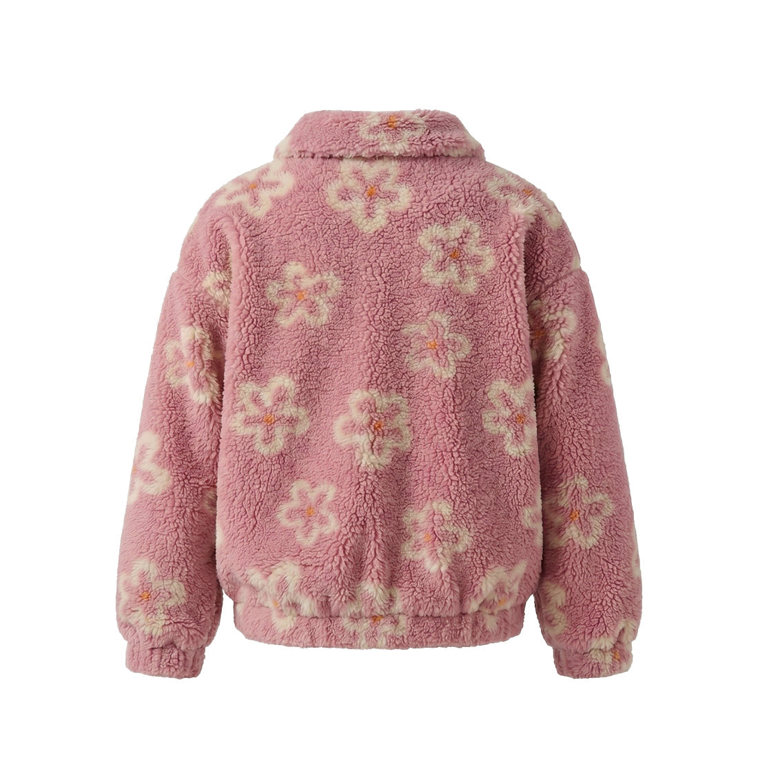 Your Wishes meisjes teddy jas roze bloem
