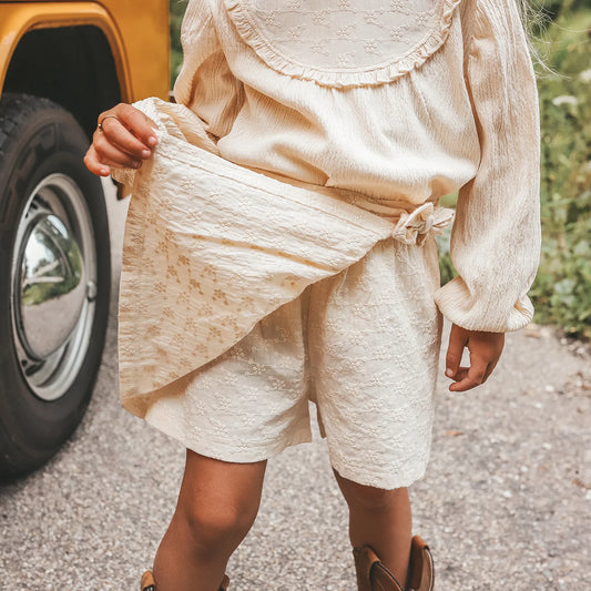 Your Wishes - Broderie - Wrap skort white swan