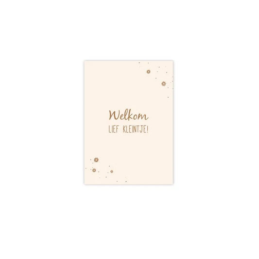 Kaartje | Welkom lief kleintje!