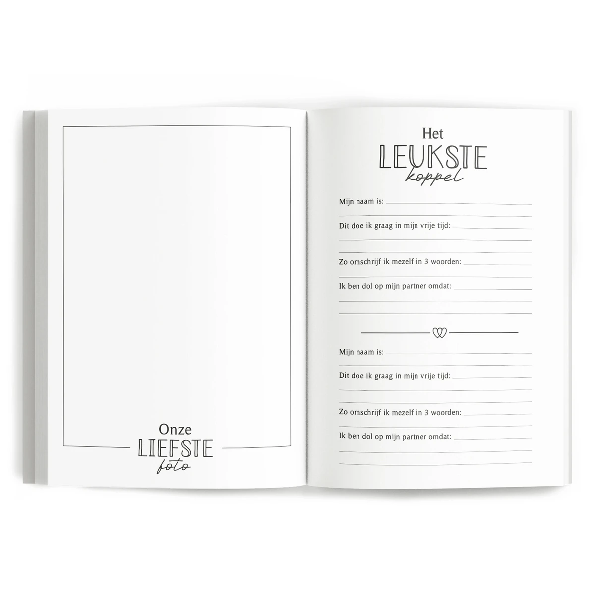 Bucketlist boek - Onze bucketlist uitdagingen 'voor liefdeskoppels'