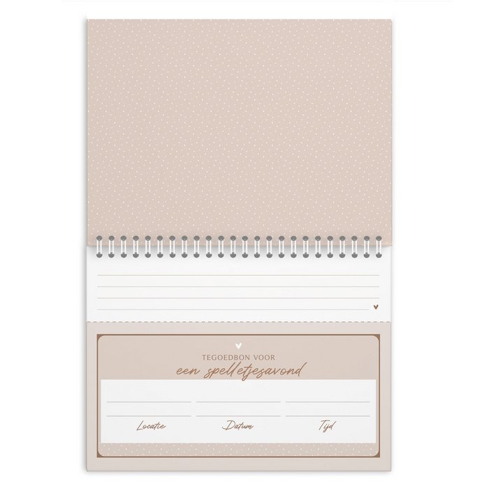 Tegoedbonnen boekje voor partner