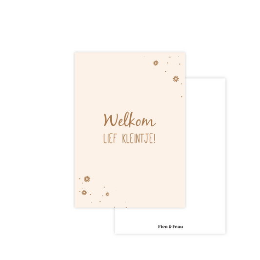 Kaartje | Welkom lief kleintje!