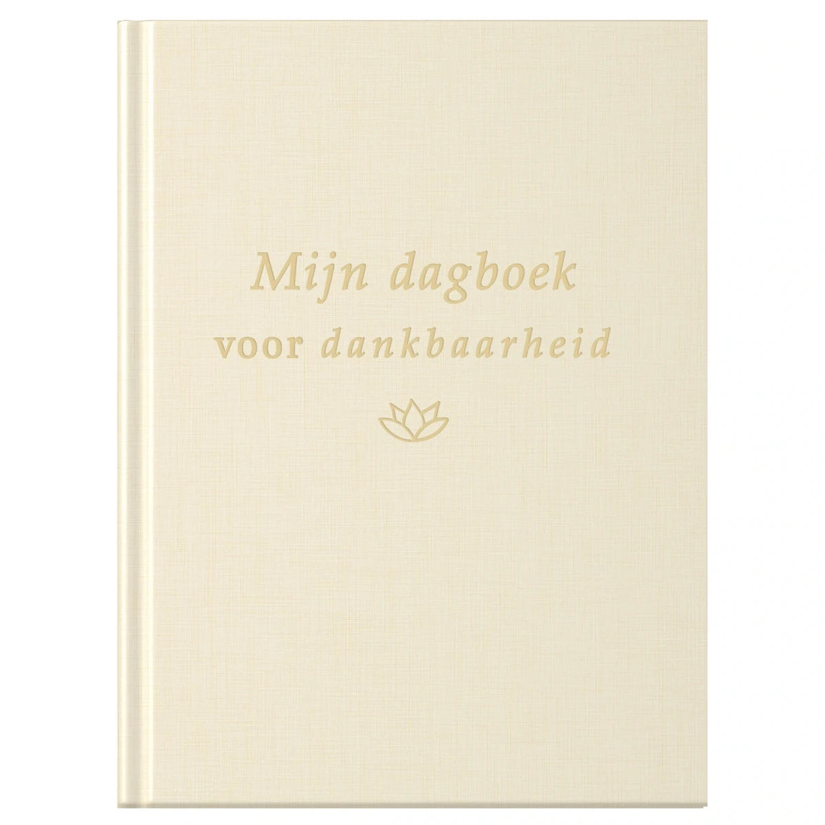 Dagboek voor Dankbaarheid - Linnen crème met goudfolie