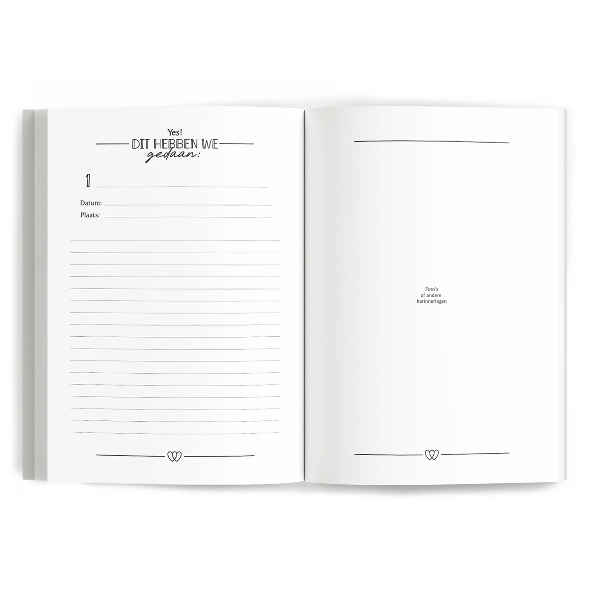 Bucketlist boek - Onze bucketlist uitdagingen 'voor liefdeskoppels'