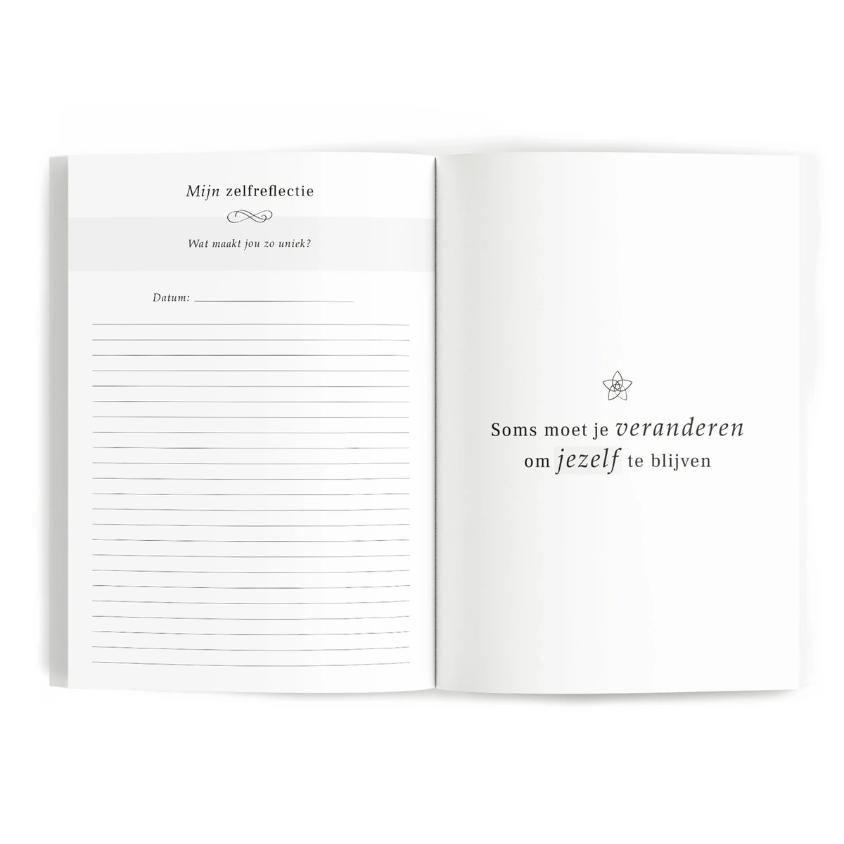 Dagboek voor Zelfliefde - Linnen camel met goudfolie