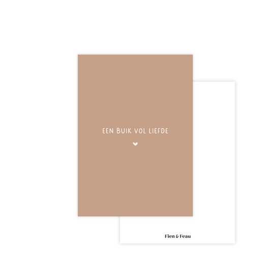 Kaartje | Een buik vol liefde