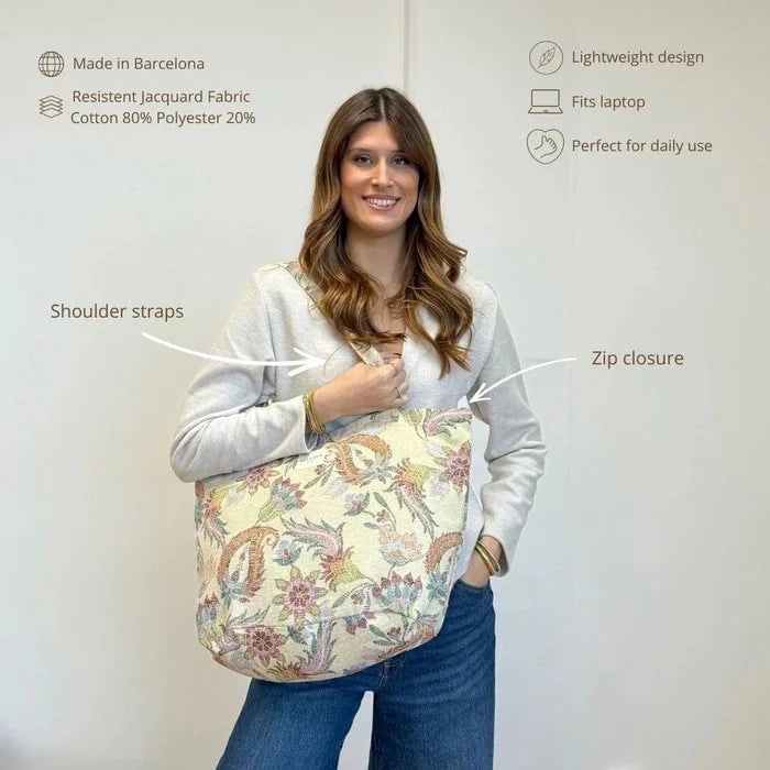De la Mur - Grote Shopper met rits COLOR
