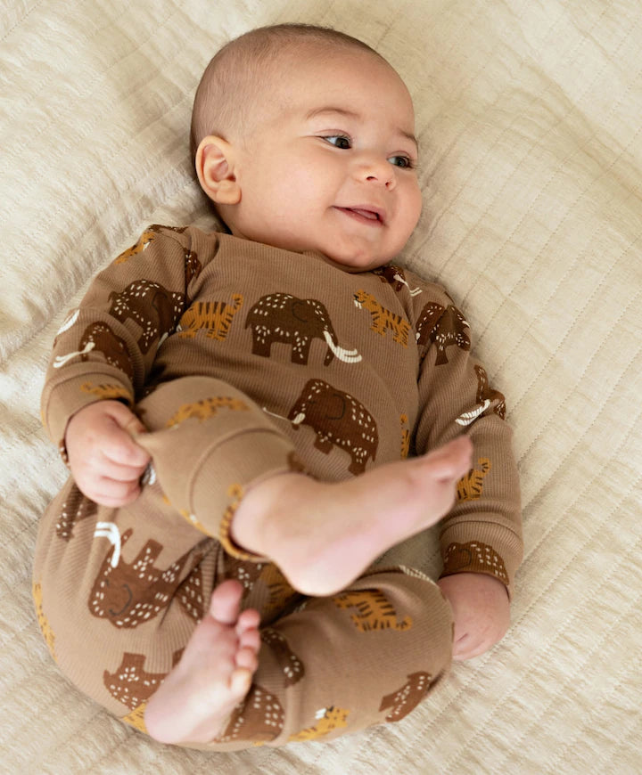 Feetje pyjama Milo Mammoth Premium Sleepwear – Taupe