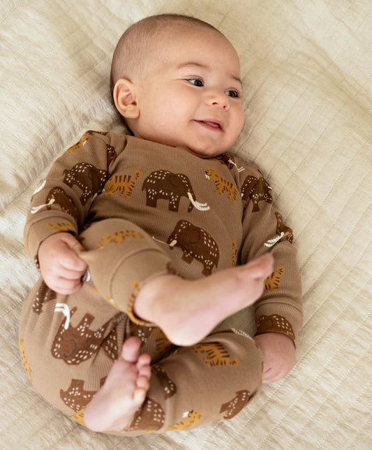 Feetje pyjama Milo Mammoth Premium Sleepwear – Taupe